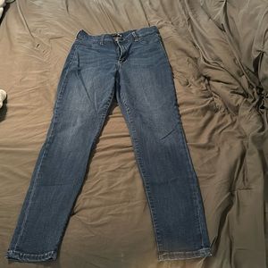 Dark blue jeans